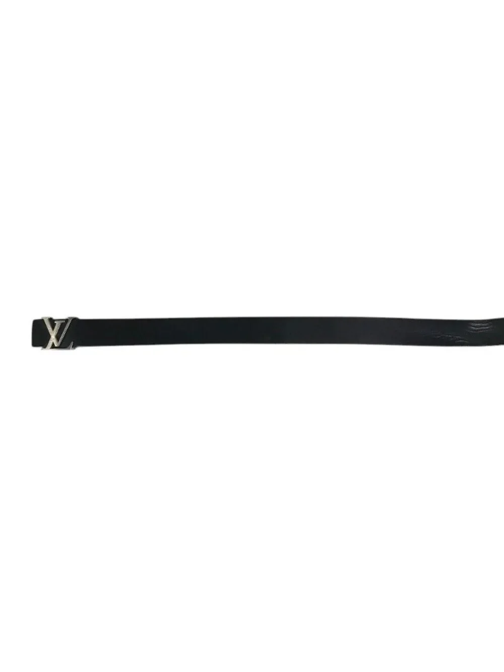 Louis Vuitton Belt Ceinture Initial Leather Black